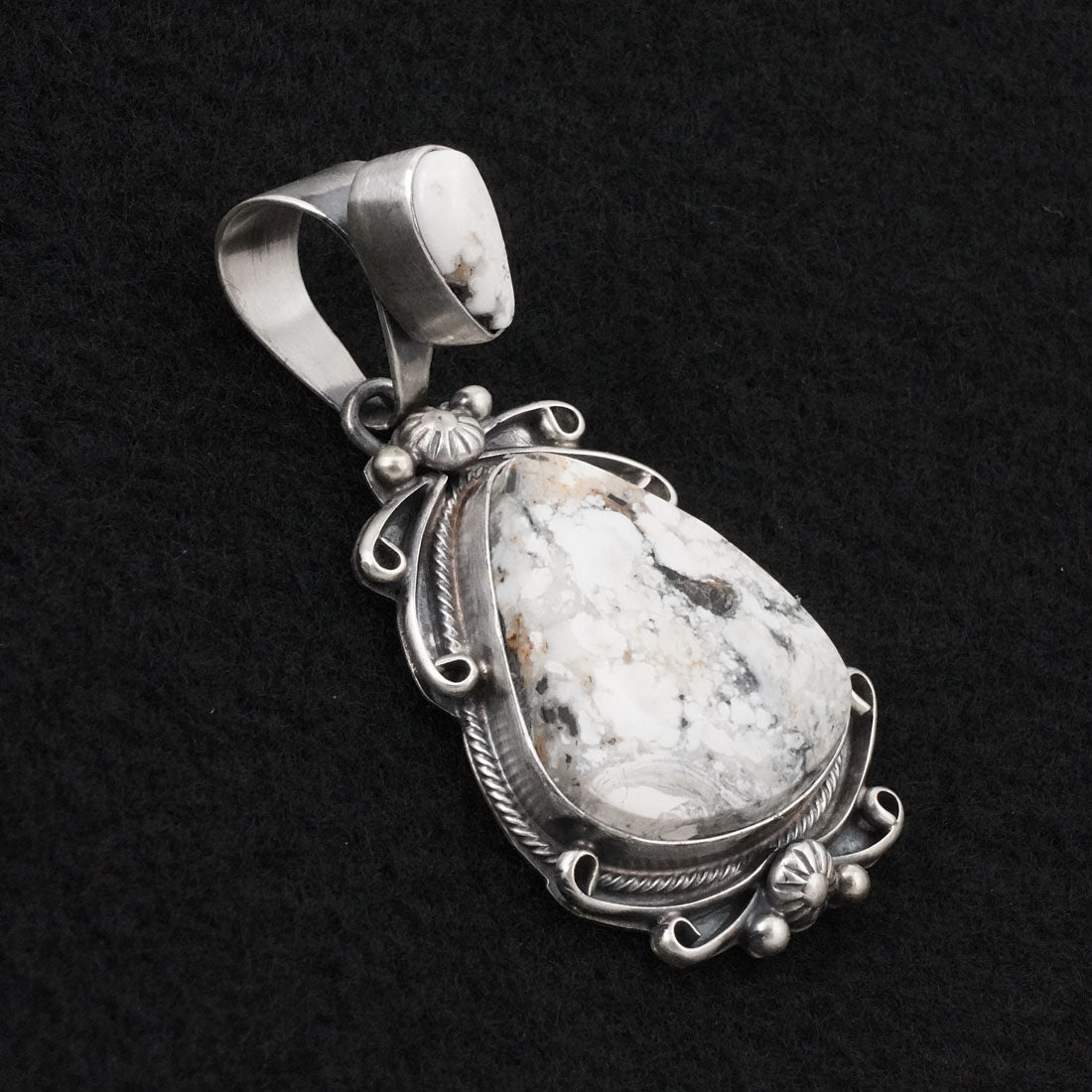 Kathleen Livingston White Buffalo & Sterling Silver Pendant