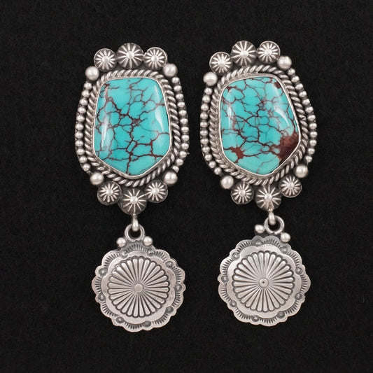 Michael Calladitto Turquoise & Sterling Silver Earrings