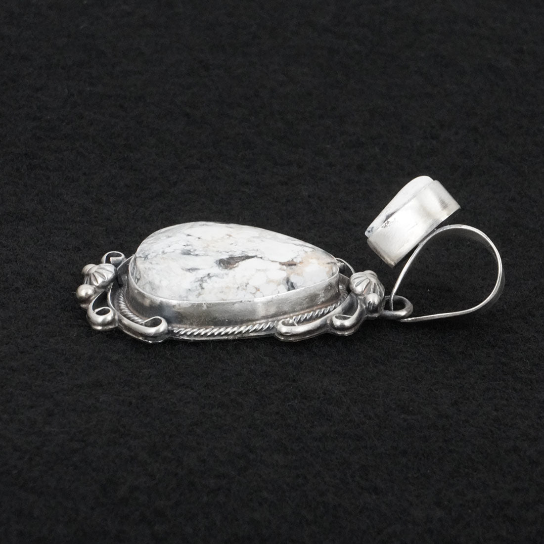 Kathleen Livingston White Buffalo & Sterling Silver Pendant
