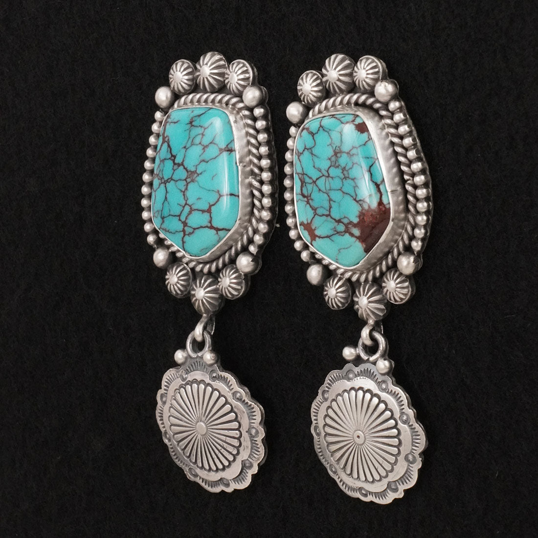 Michael Calladitto Turquoise & Sterling Silver Earrings