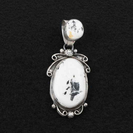 Kathleen Livingston White Buffalo & Sterling Silver Pendant