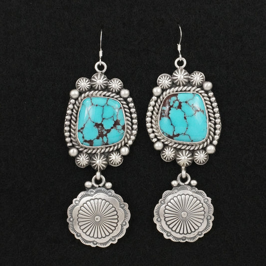 Michael Calladitto Turquoise & Sterling Silver Earrings