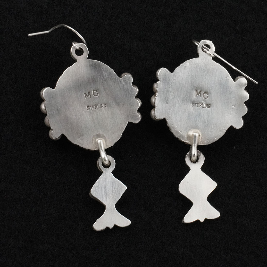 Michael Calladitto Turquoise & Sterling Silver Earrings