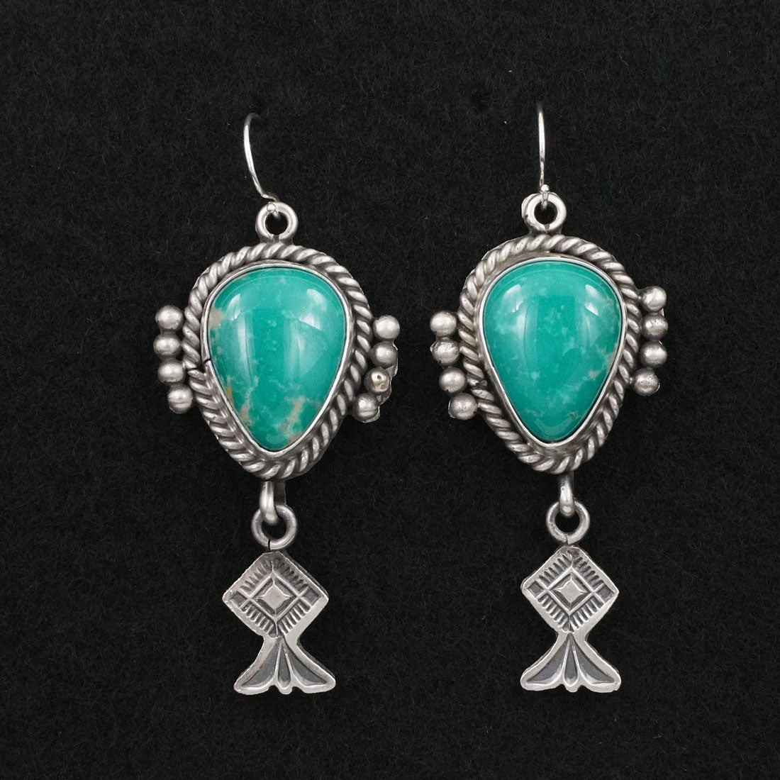 Michael Calladitto Turquoise & Sterling Silver Earrings