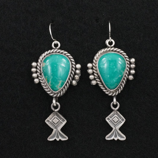 Michael Calladitto Turquoise & Sterling Silver Earrings