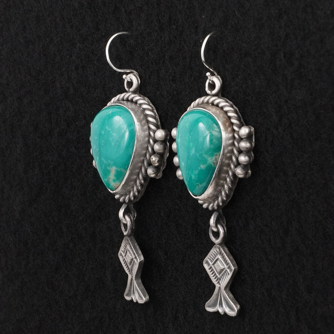Michael Calladitto Turquoise & Sterling Silver Earrings