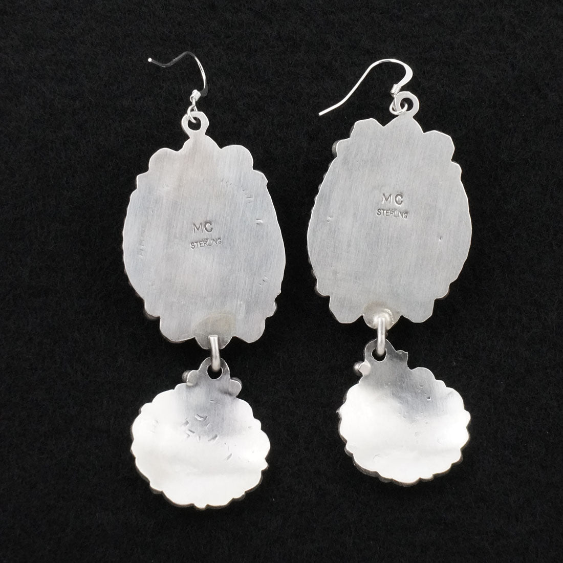 Michael Calladitto Turquoise & Sterling Silver Earrings