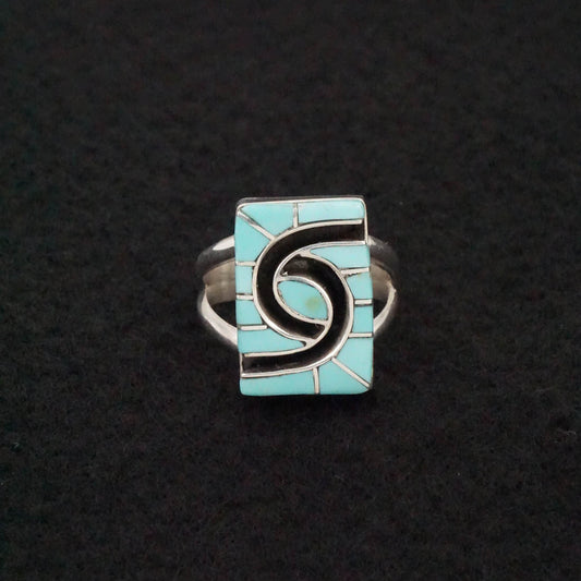 Amy Wesley Turquoise & Sterling Silver Ring Size 6