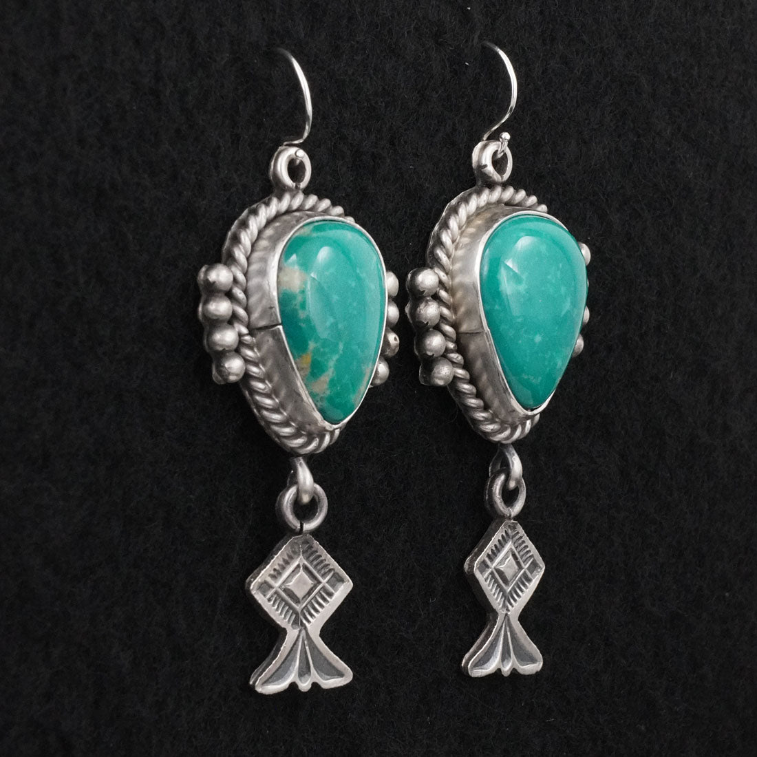 Michael Calladitto Turquoise & Sterling Silver Earrings