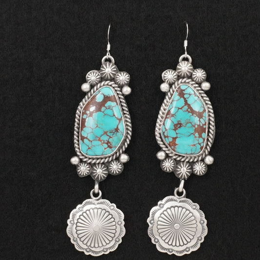 Michael Calladitto Turquoise & Sterling Silver Earrings
