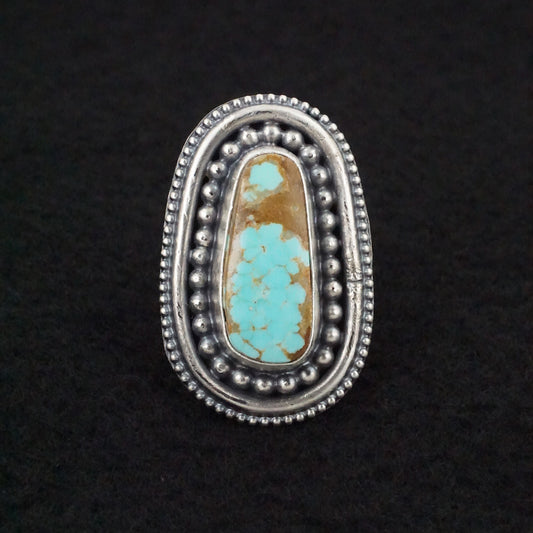 Marita Benally Turquoise & Sterling Silver Ring Size 9