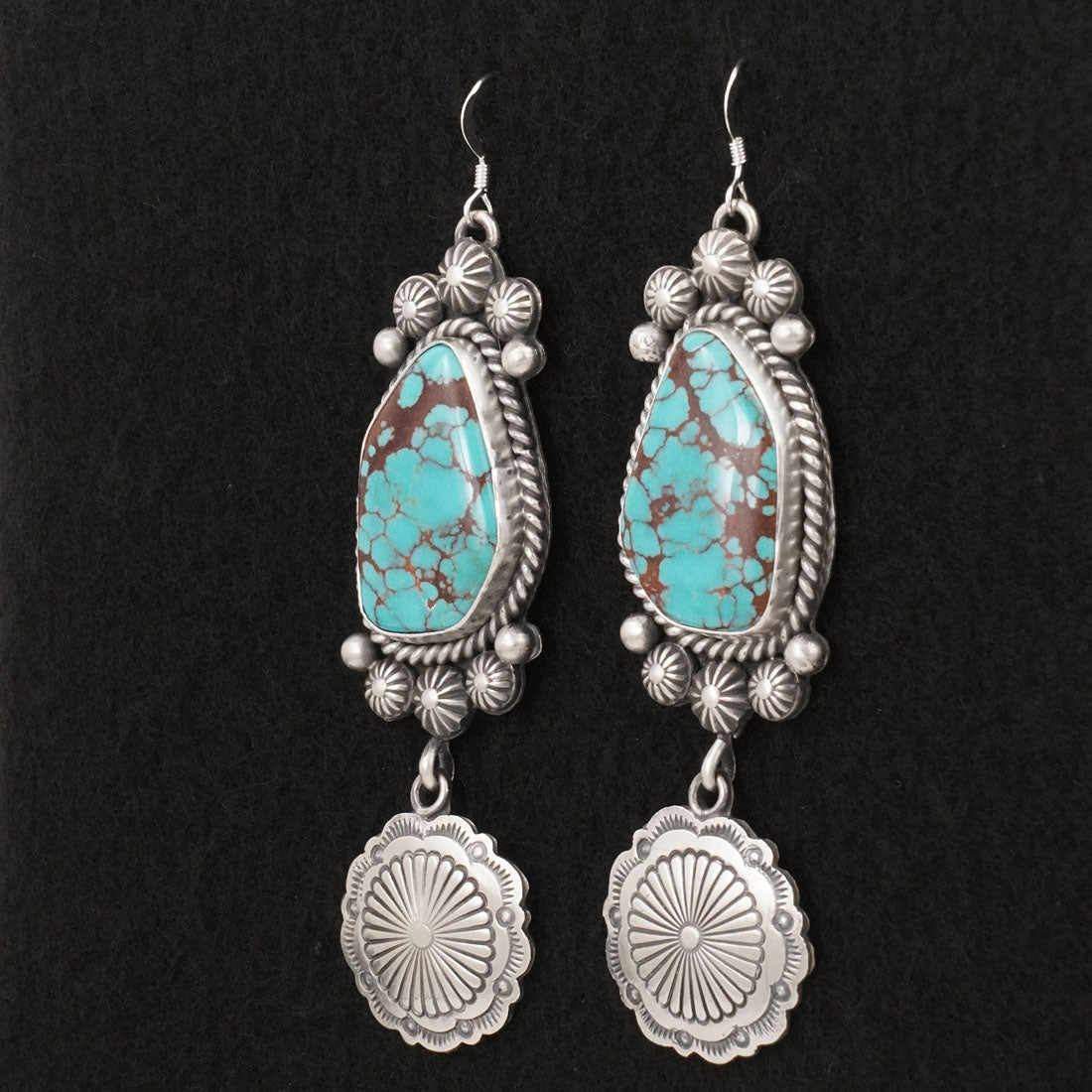 Michael Calladitto Turquoise & Sterling Silver Earrings