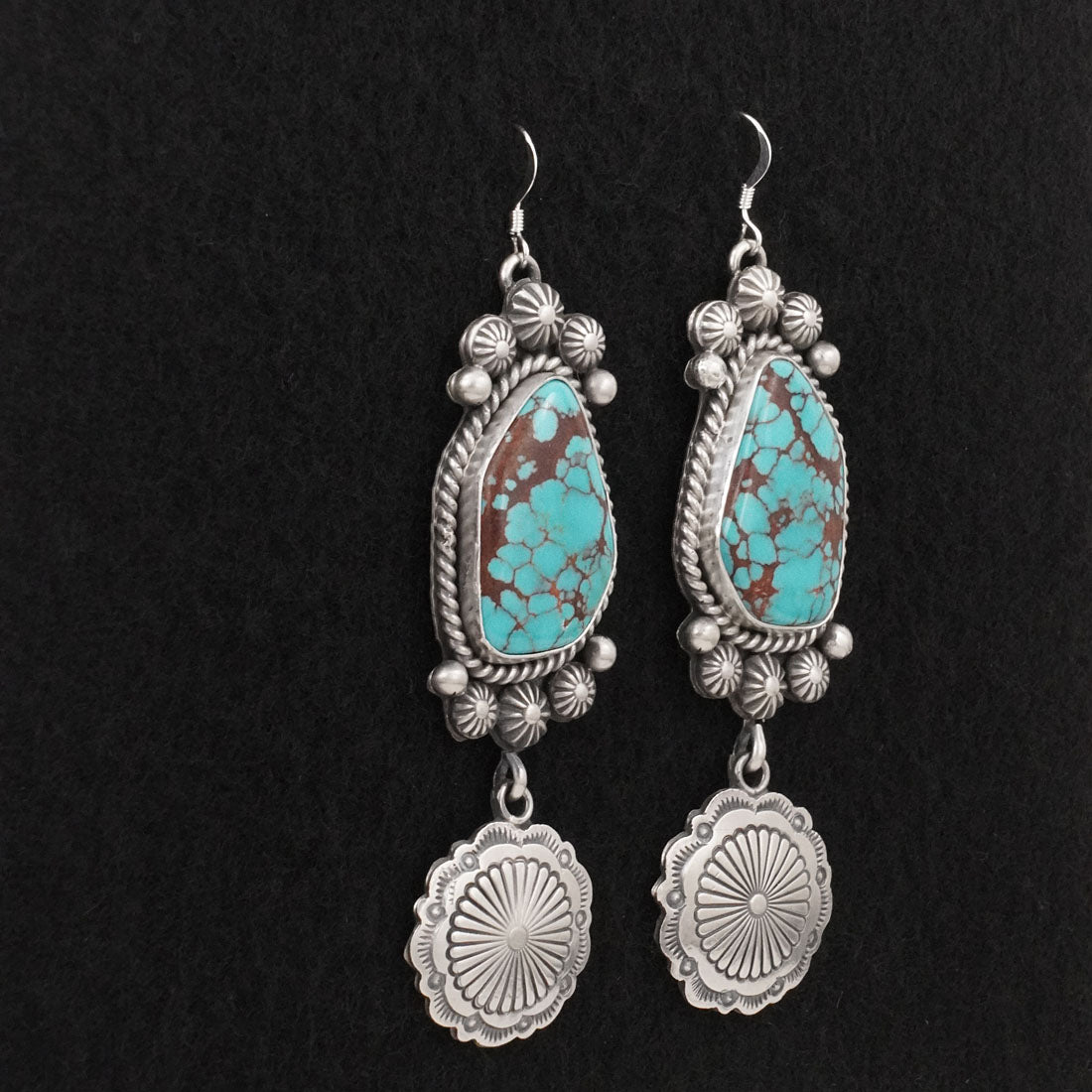 Michael Calladitto Turquoise & Sterling Silver Earrings