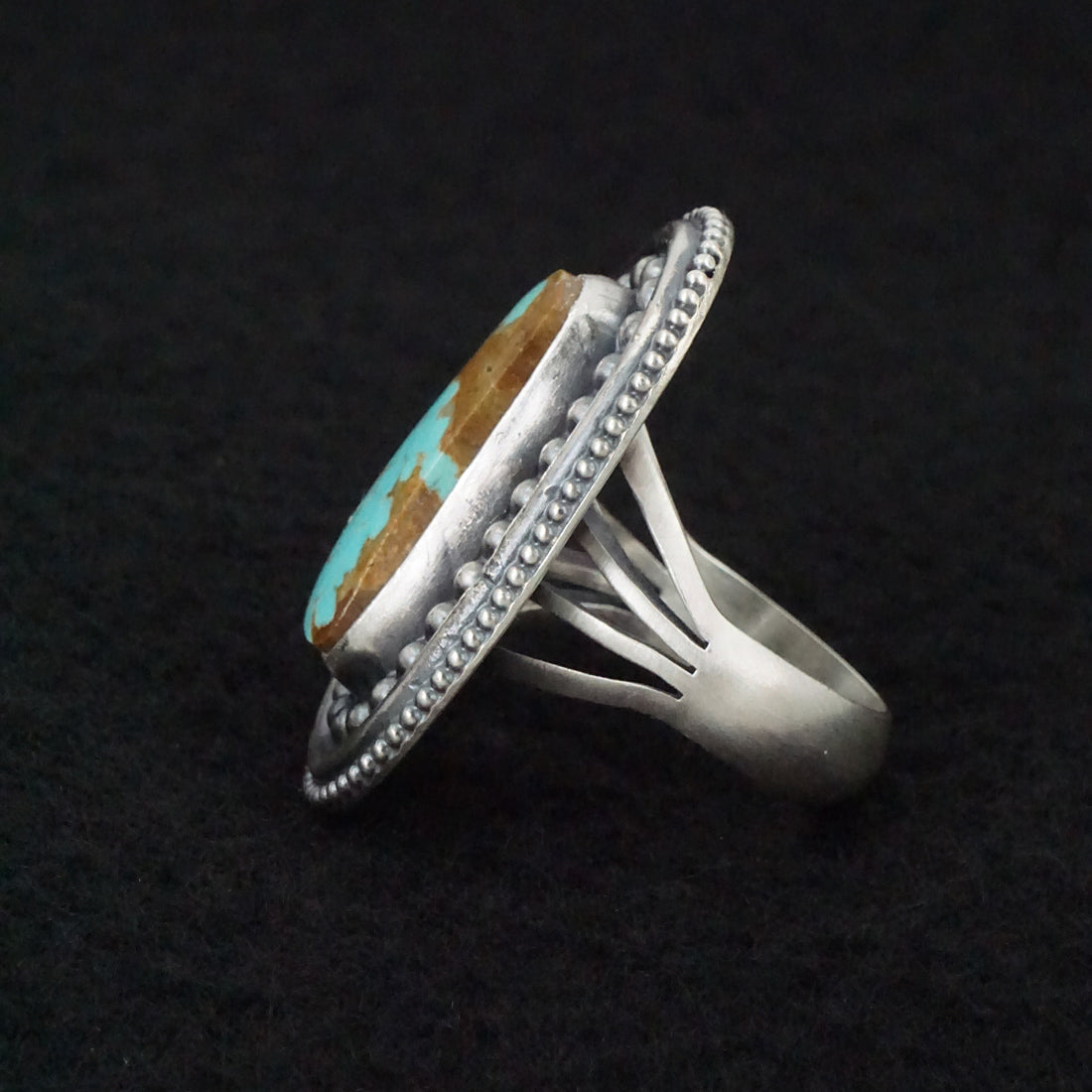 Marita Benally Turquoise & Sterling Silver Ring Size 9