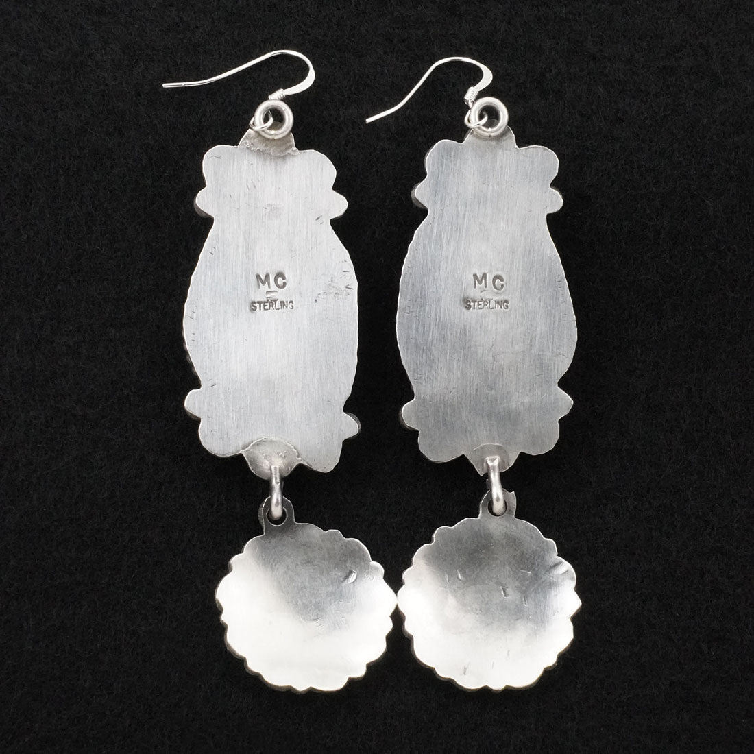 Michael Calladitto Turquoise & Sterling Silver Earrings