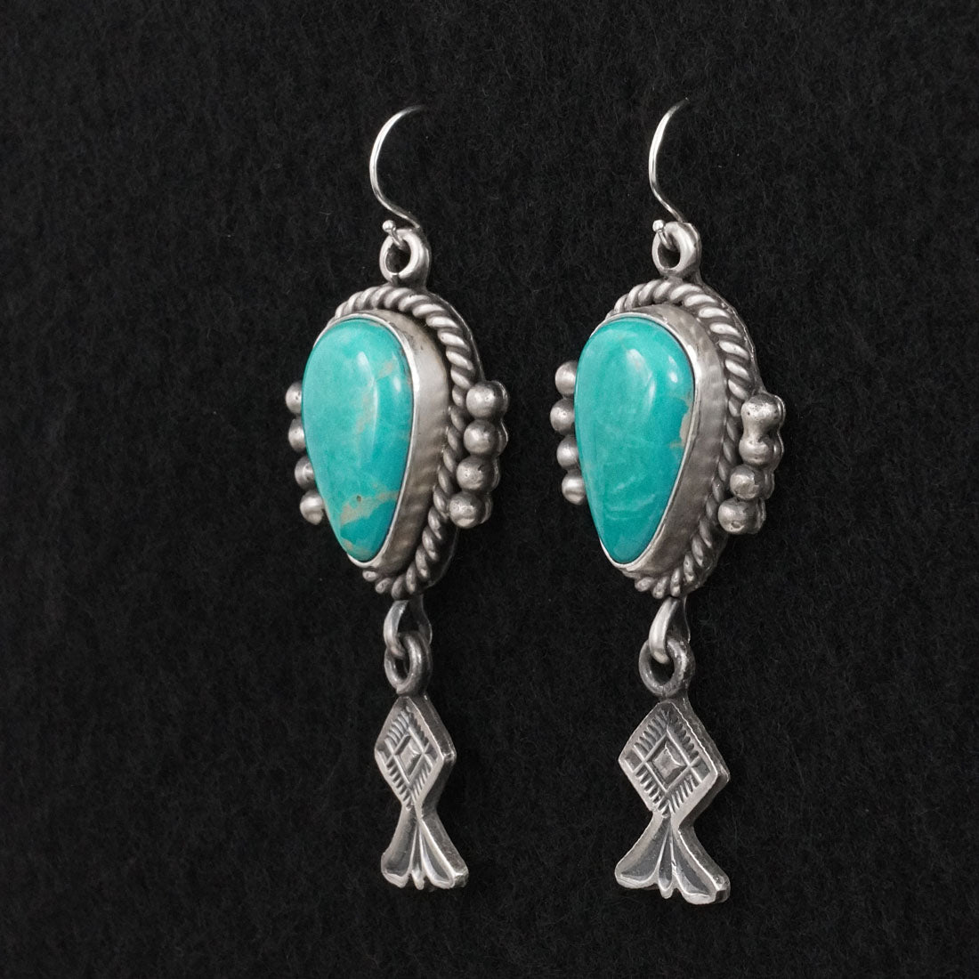 Michael Calladitto Turquoise & Sterling Silver Earrings
