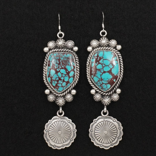 Michael Calladitto Turquoise & Sterling Silver Earrings