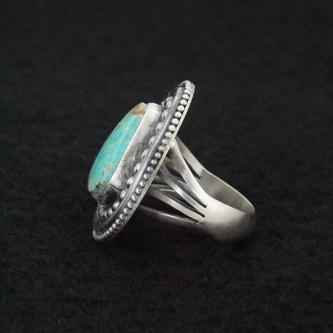 Marita Benally Turquoise & Sterling Silver Ring Size 7