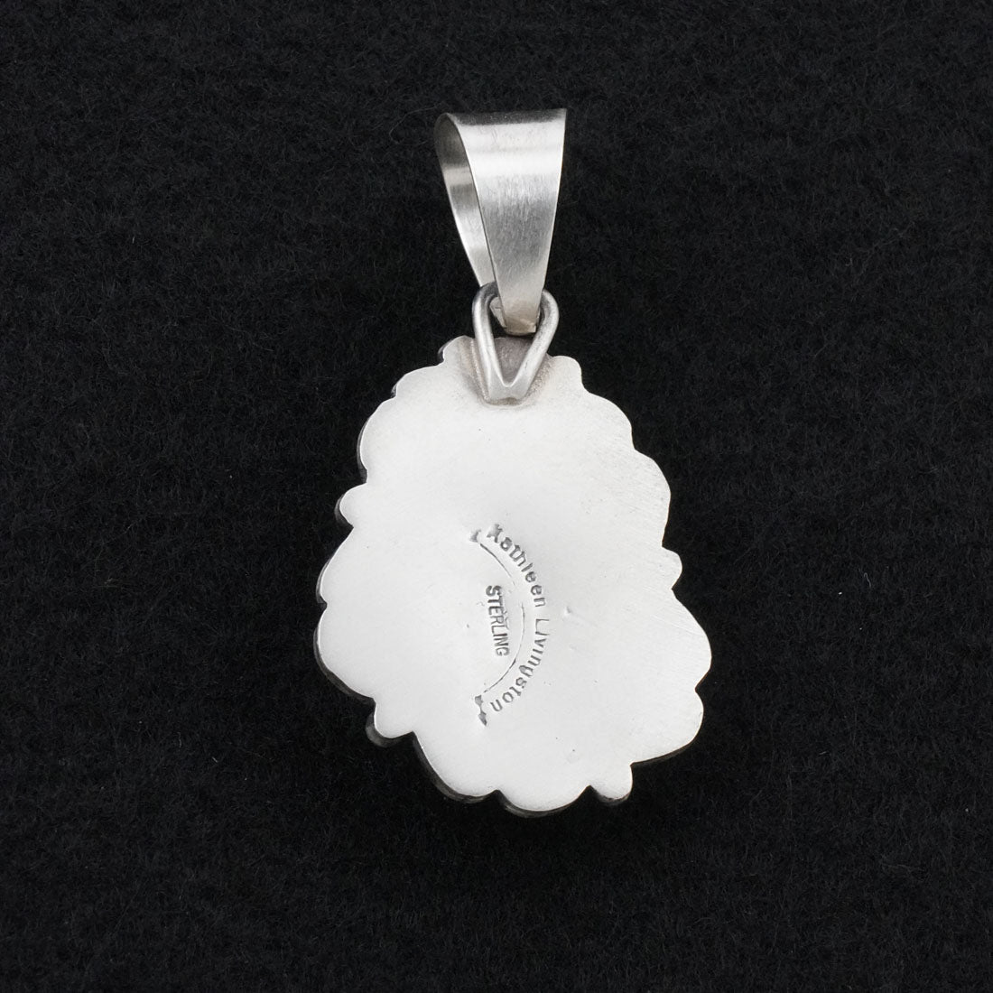Kathleen Livingston White Buffalo & Sterling Silver Pendant