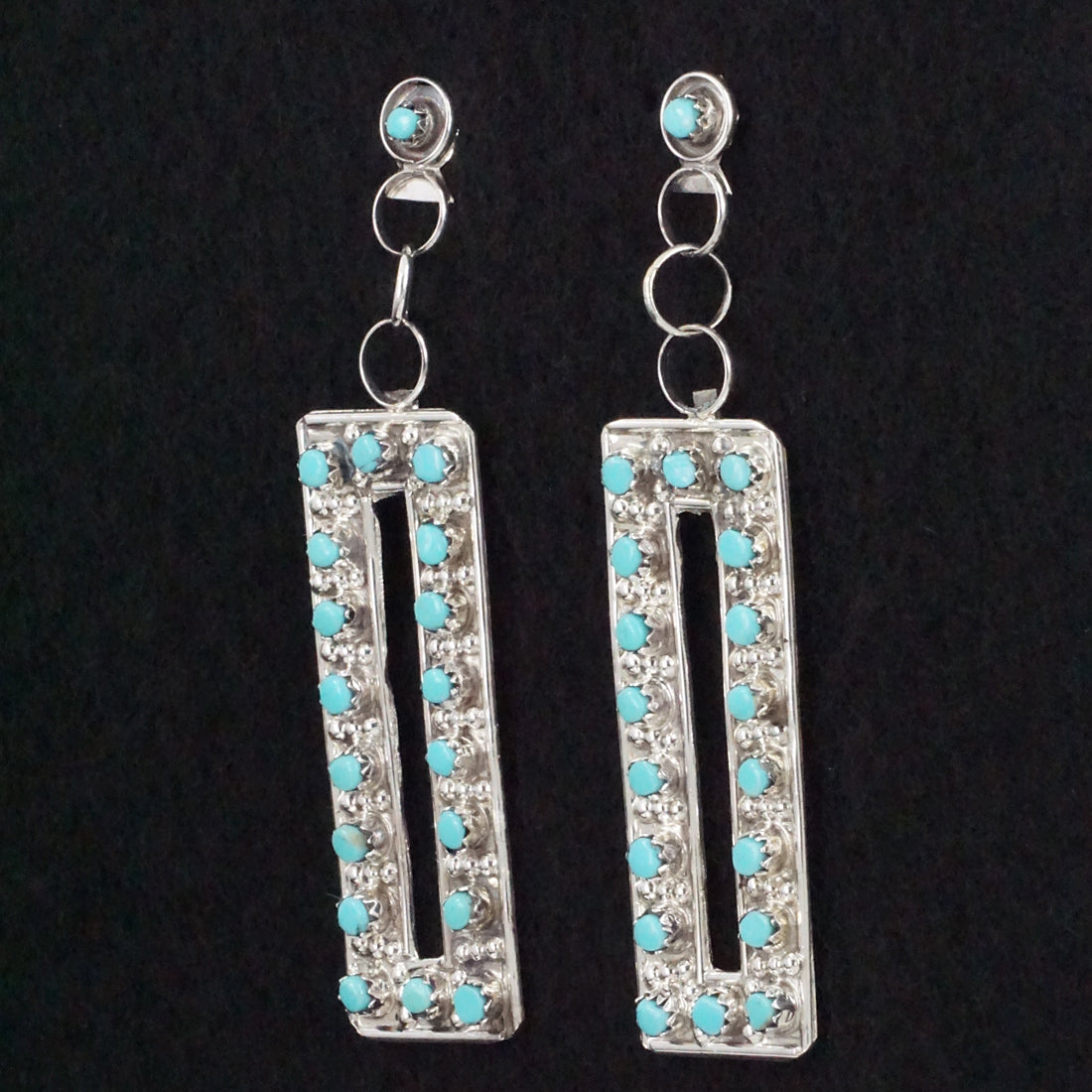 Joanne Cheama Turquoise & Sterling Silver Earrings