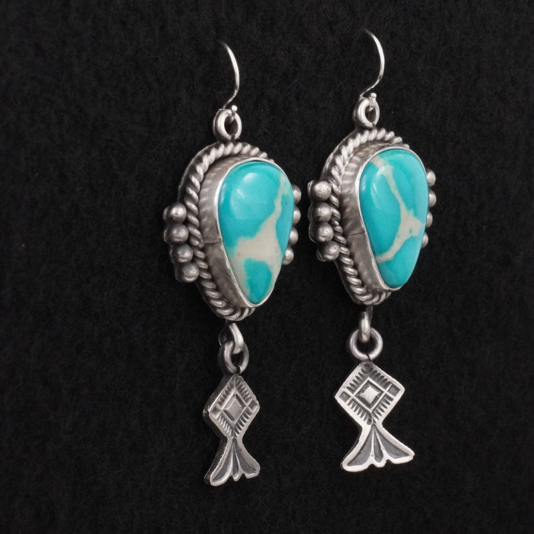 Michael Calladitto Turquoise & Sterling Silver Earrings