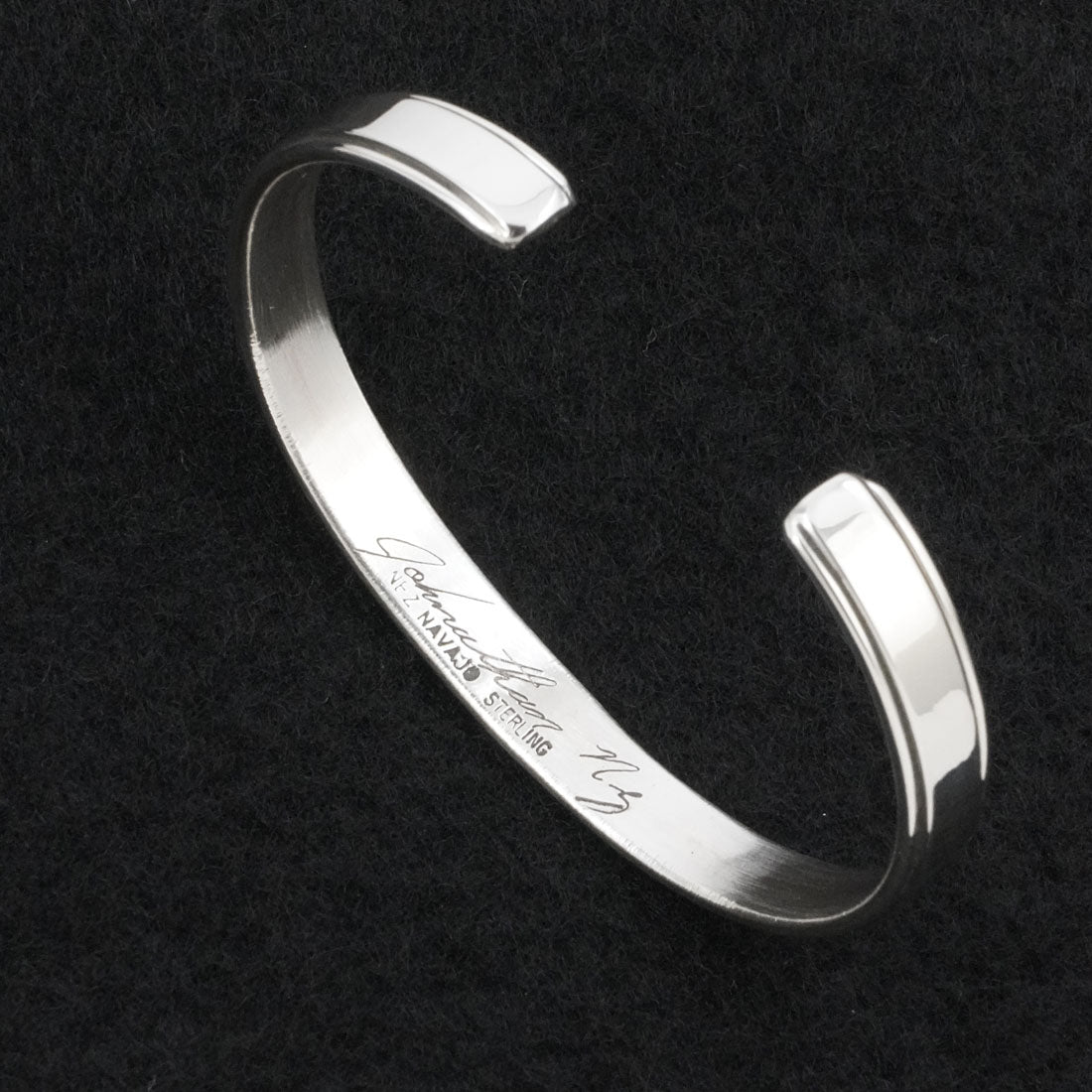 Jonathan Nez Sterling Silver Bracelet