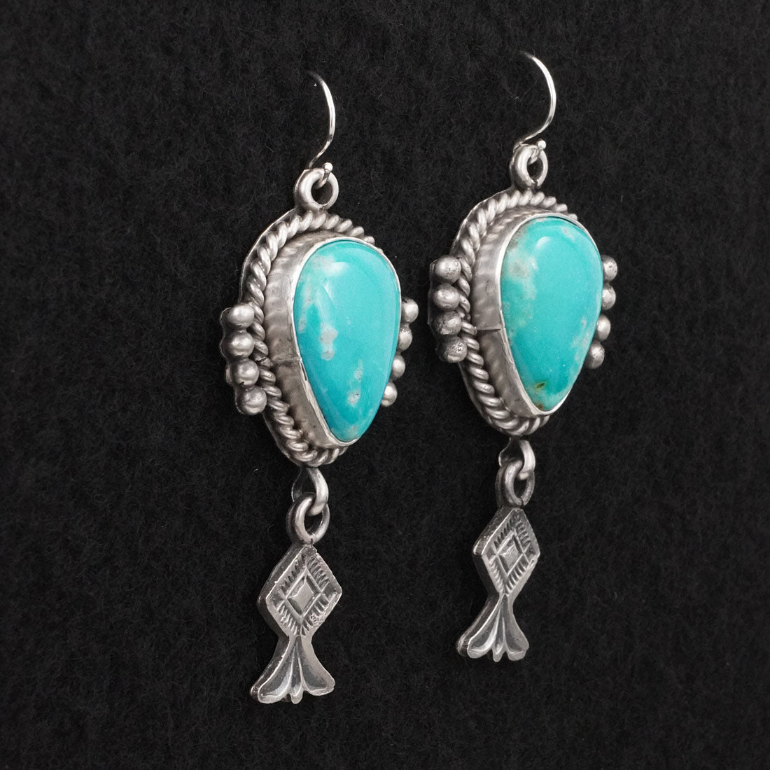 Michael Calladitto Turquoise & Sterling Silver Earrings