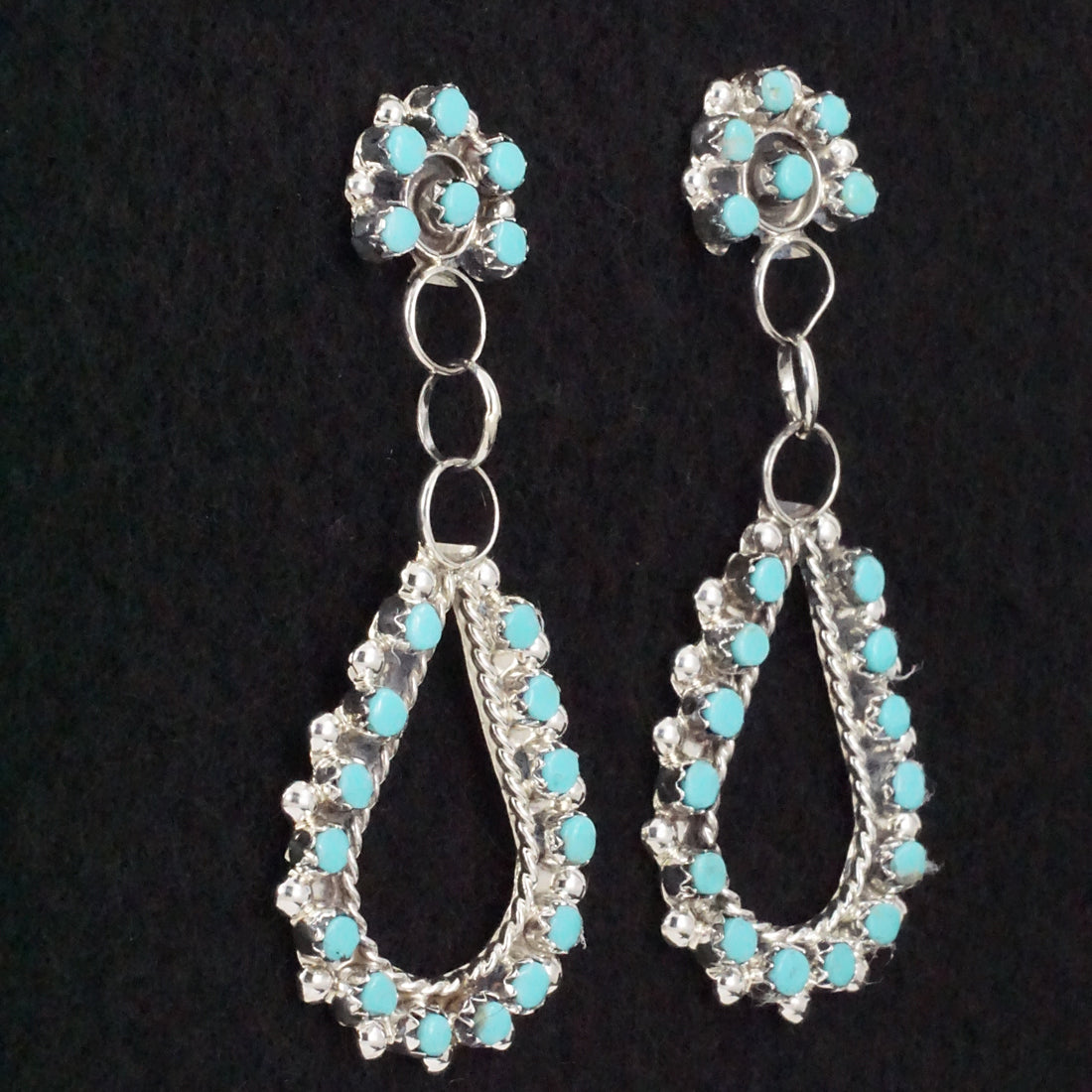 Joanne Cheama Turquoise & Sterling Silver Earrings