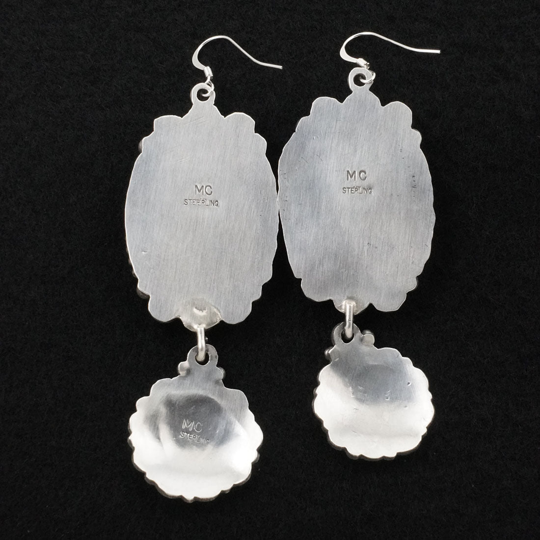 Michael Calladitto Turquoise & Sterling Silver Earrings