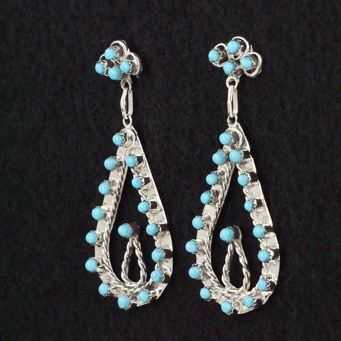 Wayne Johnson Turquoise & Sterling Silver Earrings