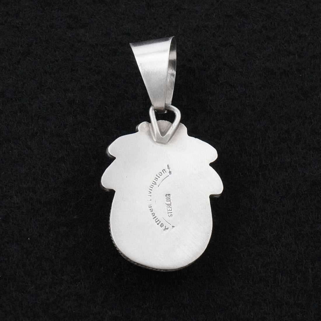 Kathleen Livingston White Buffalo & Sterling Silver Pendant