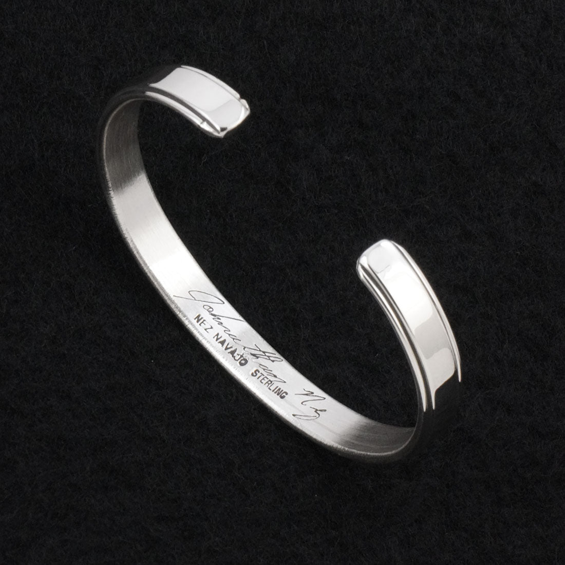 Jonathan Nez Sterling Silver Bracelet