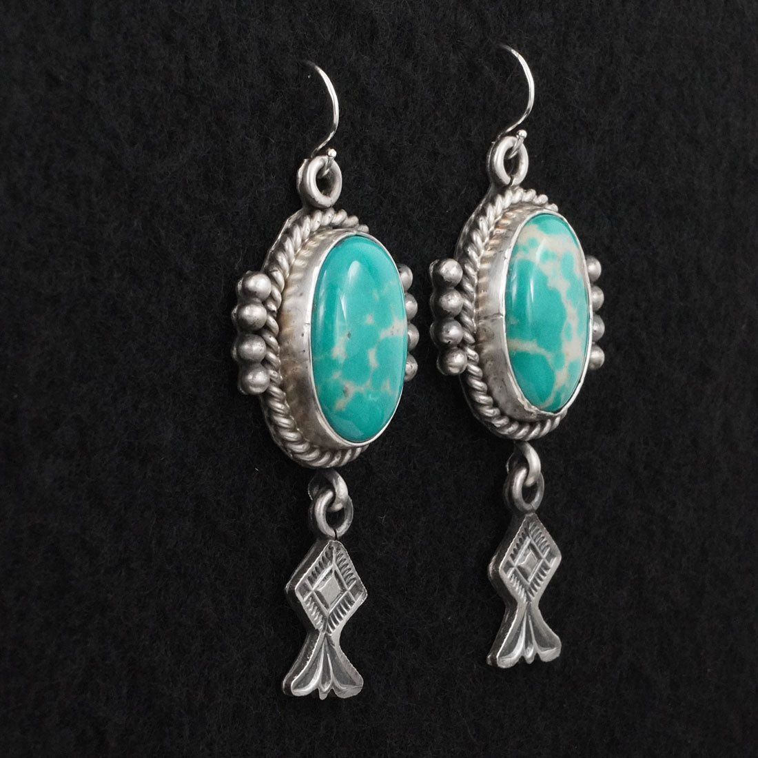Michael Calladitto Turquoise & Sterling Silver Earrings