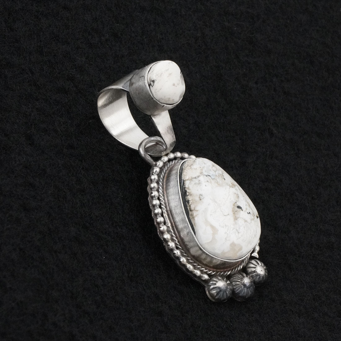 Kathleen Livingston White Buffalo & Sterling Silver Pendant