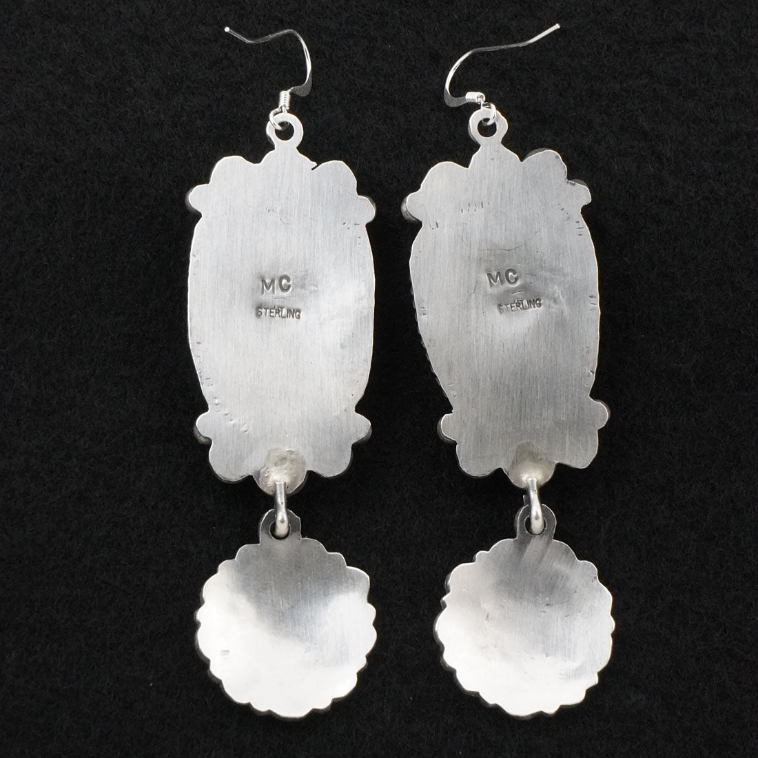 Michael Calladitto Turquoise & Sterling Silver Earrings