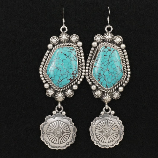 Michael Calladitto Turquoise & Sterling Silver Earrings