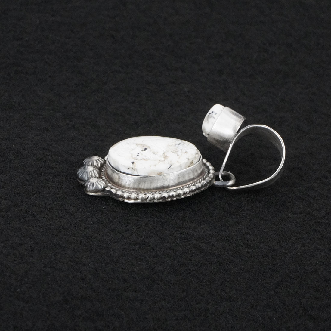 Kathleen Livingston White Buffalo & Sterling Silver Pendant