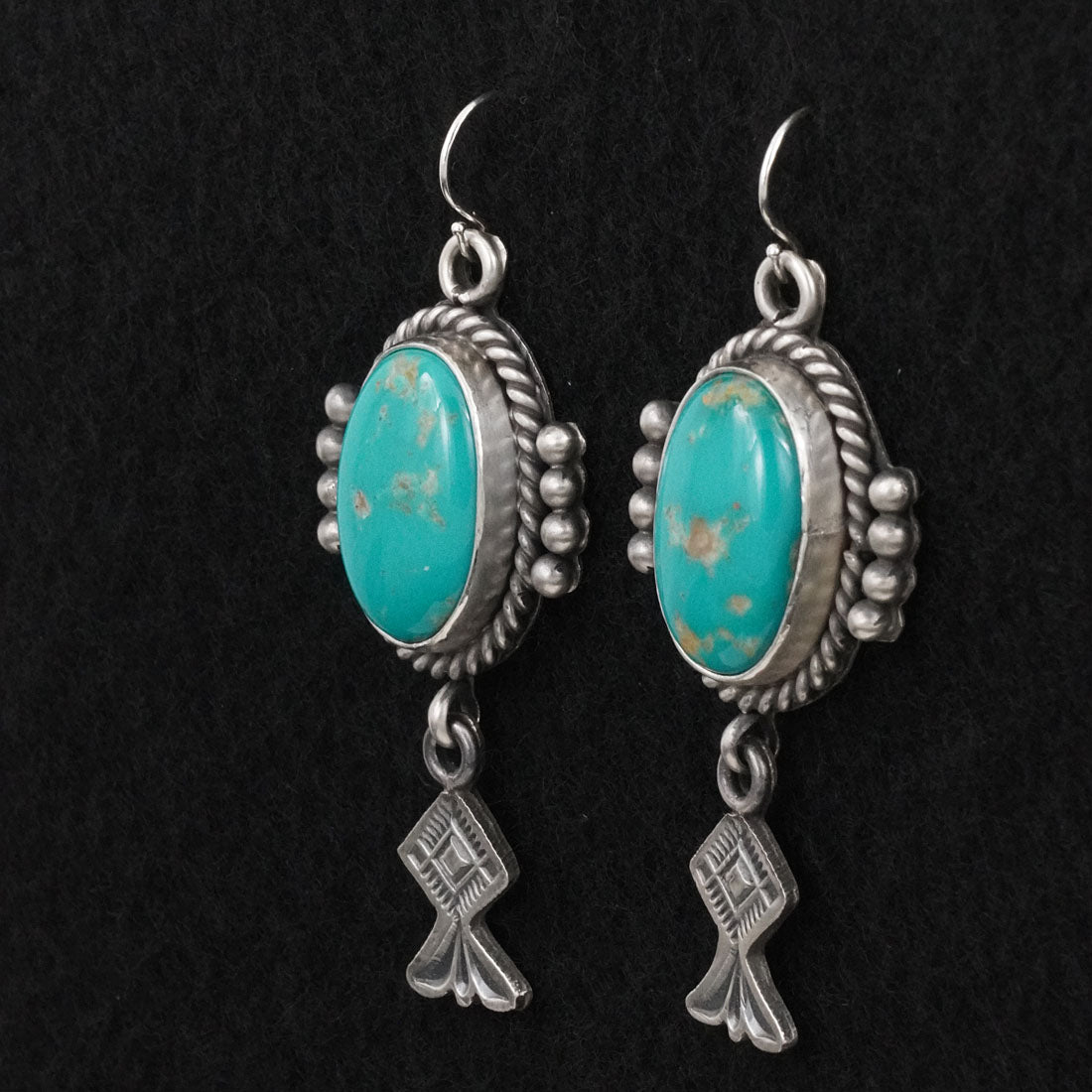 Michael Calladitto Turquoise & Sterling Silver Earrings