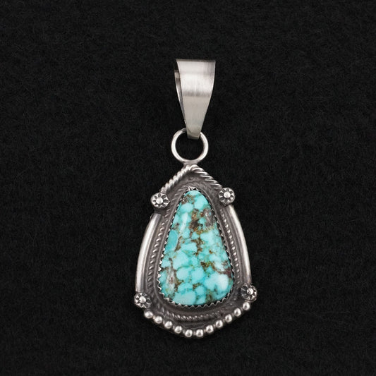 Leslie Nez Turquoise & Sterling Silver Pendant