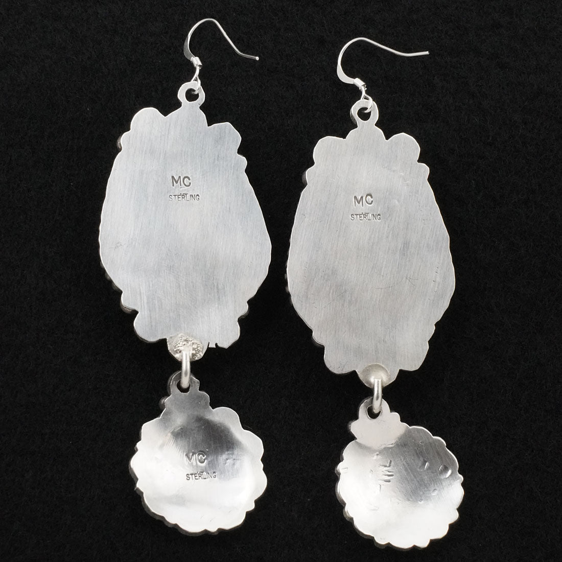 Michael Calladitto Turquoise & Sterling Silver Earrings