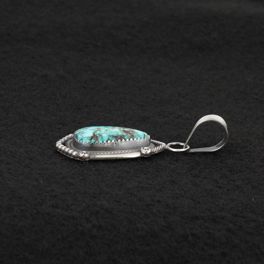 Leslie Nez Turquoise & Sterling Silver Pendant