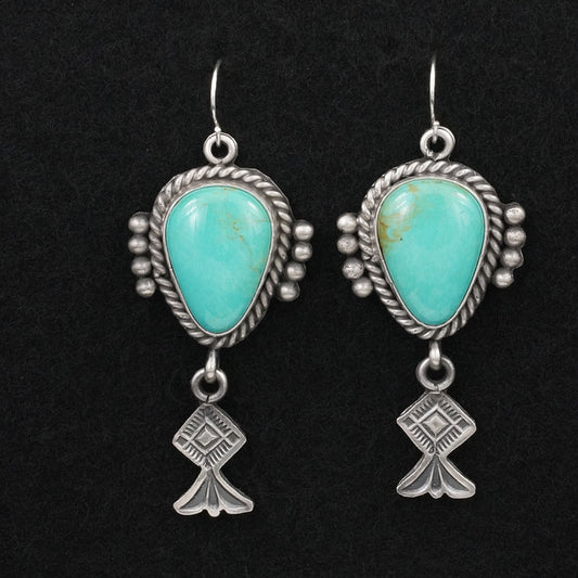 Michael Calladitto Turquoise & Sterling Silver Earrings