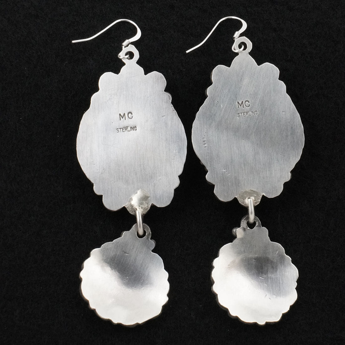 Michael Calladitto Turquoise & Sterling Silver Earrings
