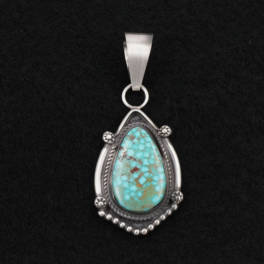 Leslie Nez Turquoise & Sterling Silver Pendant