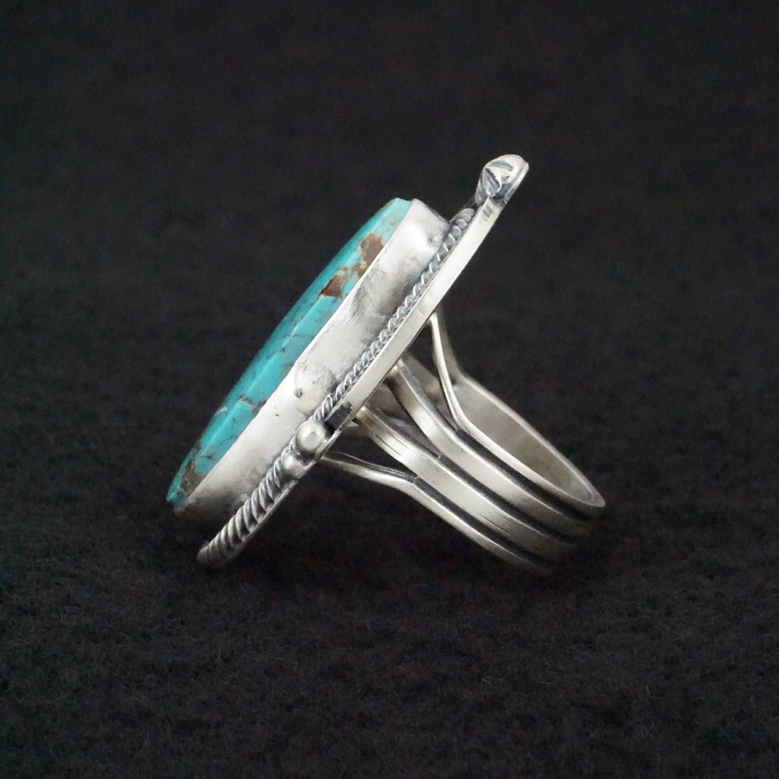 Randy Boyd Turquoise & Sterling Silver Ring Size 7.5