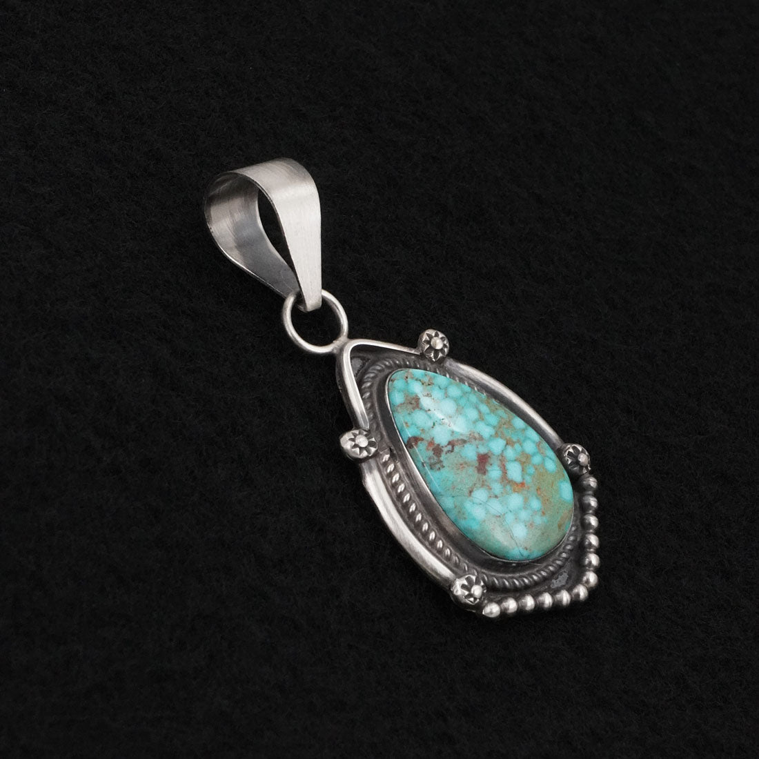 Leslie Nez Turquoise & Sterling Silver Pendant