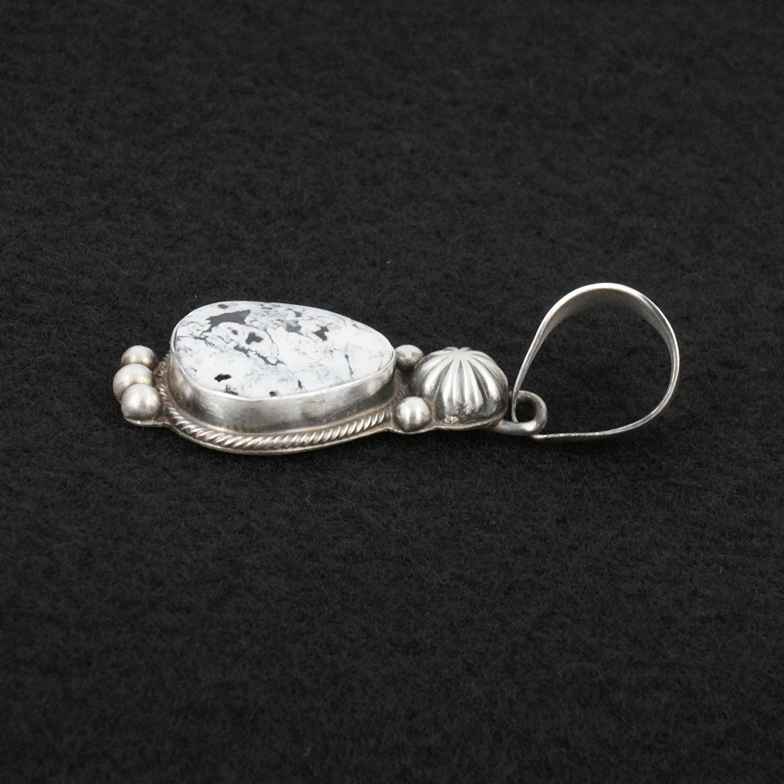 Kathleen Livingston White Buffalo & Sterling Silver Pendant