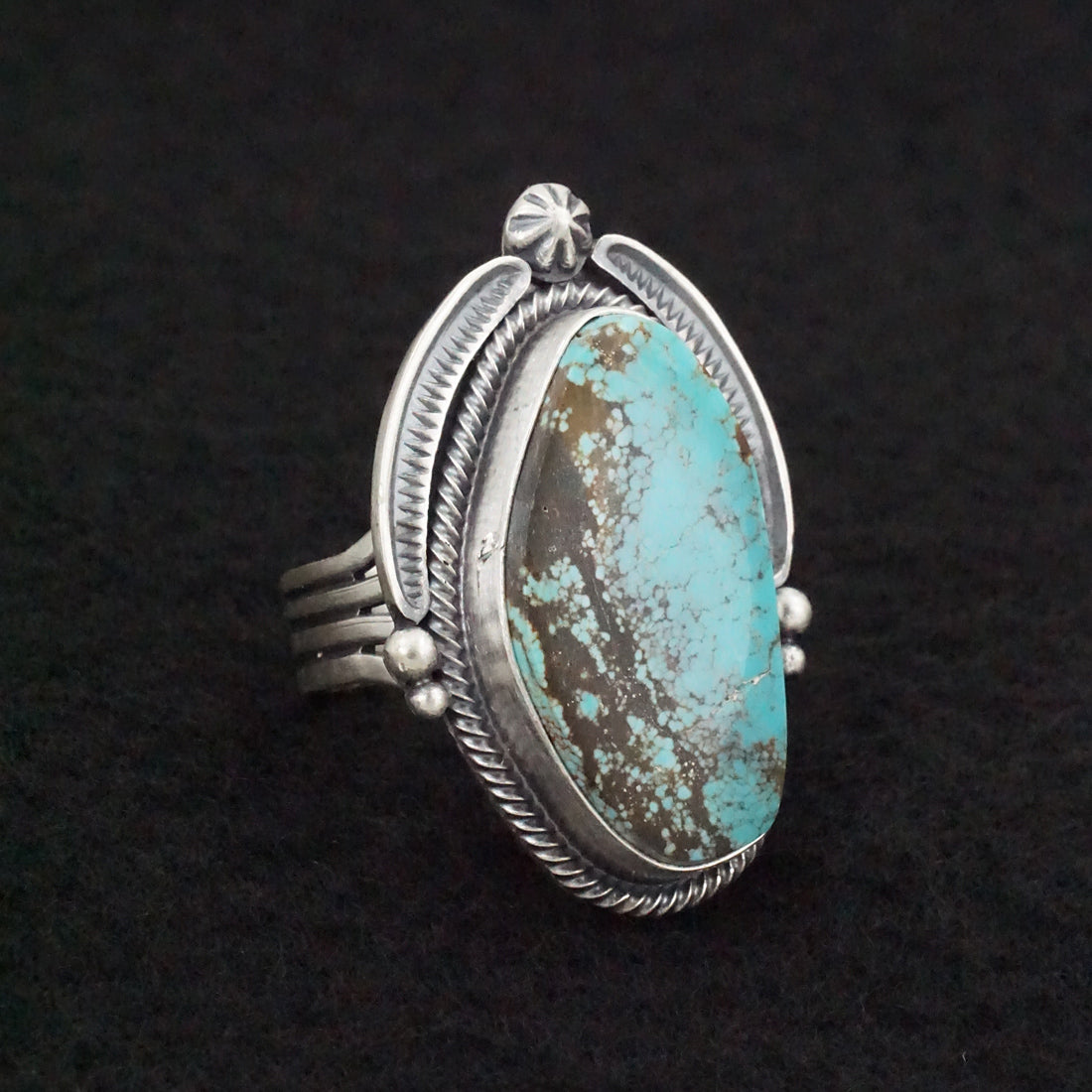 Randy Boyd Turquoise & Sterling Silver Ring Size 7.5