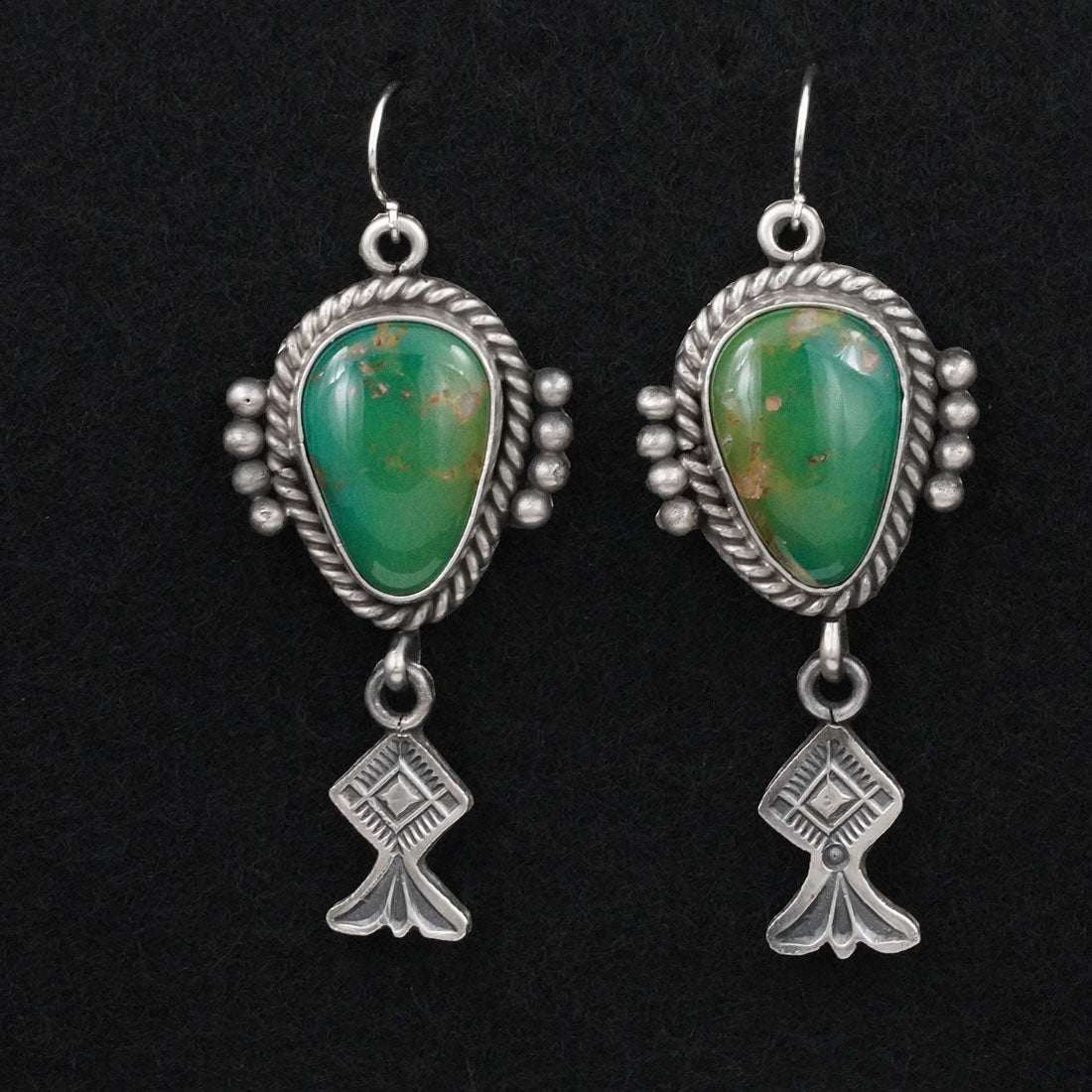 Michael Calladitto Turquoise & Sterling Silver Earrings