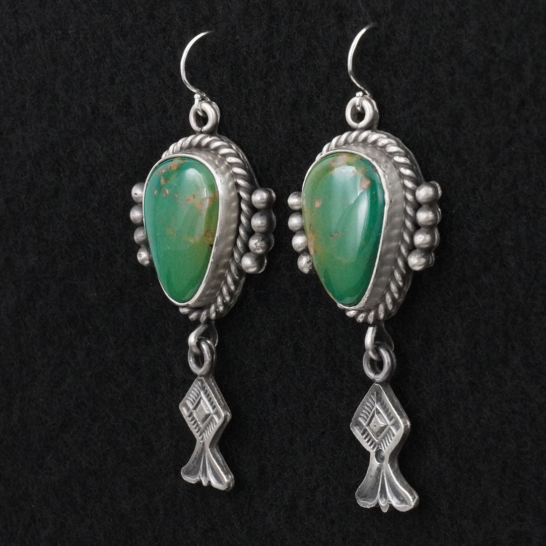 Michael Calladitto Turquoise & Sterling Silver Earrings